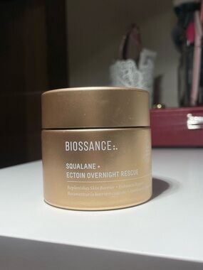 Biossance Gold Night Recovery Cream Jar